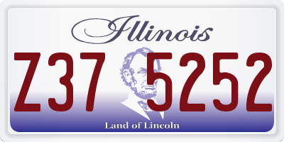 IL license plate Z375252