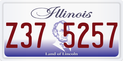 IL license plate Z375257