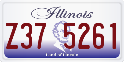 IL license plate Z375261