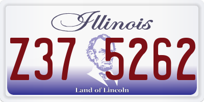 IL license plate Z375262