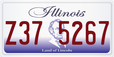 IL license plate Z375267