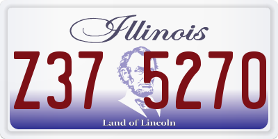 IL license plate Z375270