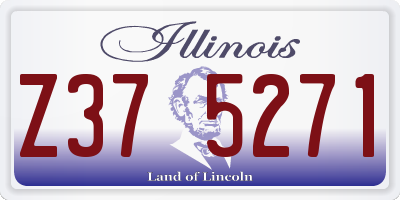 IL license plate Z375271