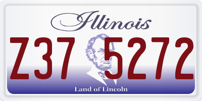 IL license plate Z375272