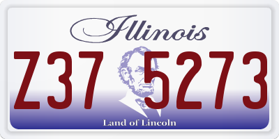 IL license plate Z375273
