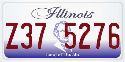 IL license plate Z375276
