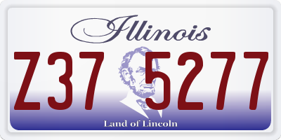 IL license plate Z375277