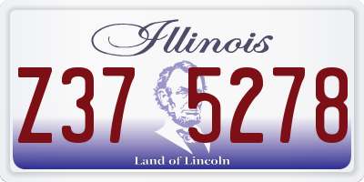 IL license plate Z375278