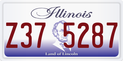 IL license plate Z375287