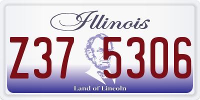 IL license plate Z375306