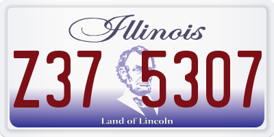 IL license plate Z375307