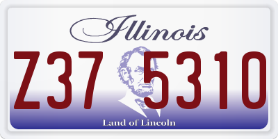 IL license plate Z375310