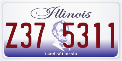 IL license plate Z375311