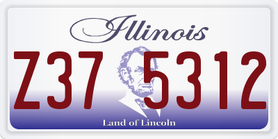 IL license plate Z375312