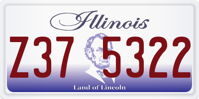 IL license plate Z375322