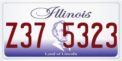 IL license plate Z375323