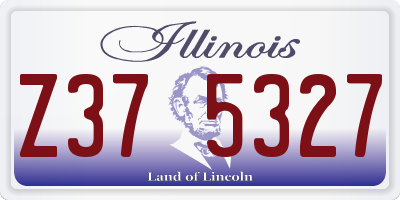 IL license plate Z375327