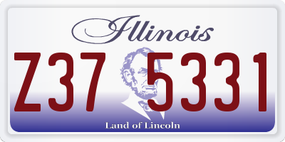 IL license plate Z375331
