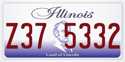 IL license plate Z375332