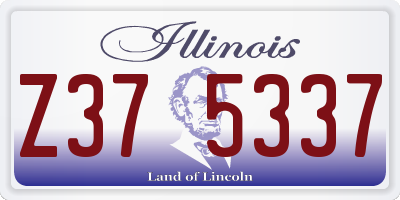 IL license plate Z375337