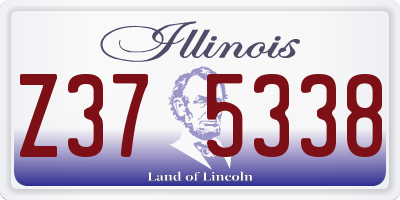 IL license plate Z375338