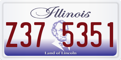 IL license plate Z375351