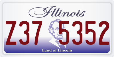 IL license plate Z375352