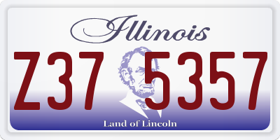 IL license plate Z375357