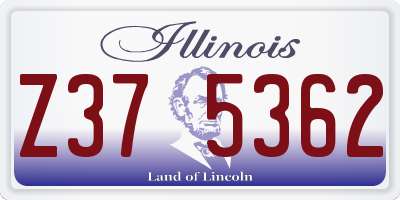 IL license plate Z375362