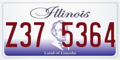 IL license plate Z375364