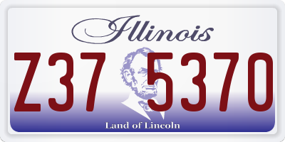 IL license plate Z375370