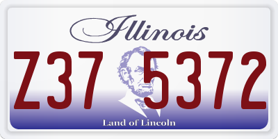 IL license plate Z375372