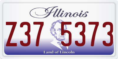 IL license plate Z375373