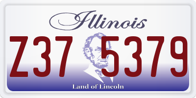 IL license plate Z375379