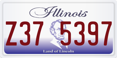 IL license plate Z375397