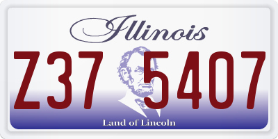 IL license plate Z375407