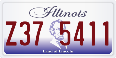 IL license plate Z375411