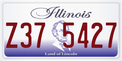 IL license plate Z375427