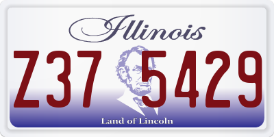 IL license plate Z375429
