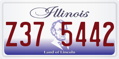 IL license plate Z375442