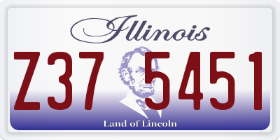 IL license plate Z375451