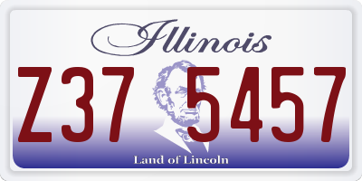 IL license plate Z375457