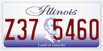 IL license plate Z375460