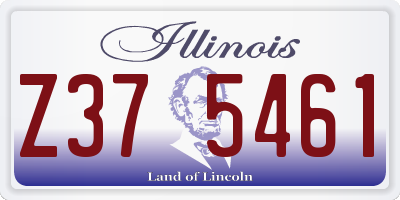 IL license plate Z375461