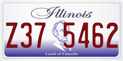 IL license plate Z375462
