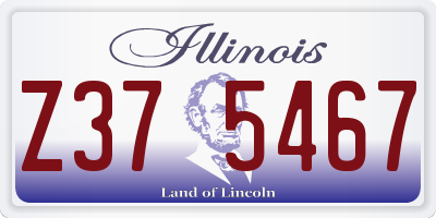 IL license plate Z375467