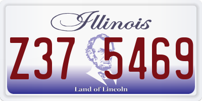 IL license plate Z375469