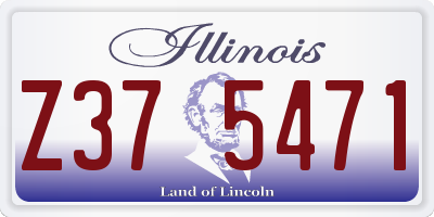 IL license plate Z375471