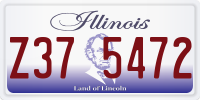 IL license plate Z375472
