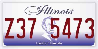 IL license plate Z375473